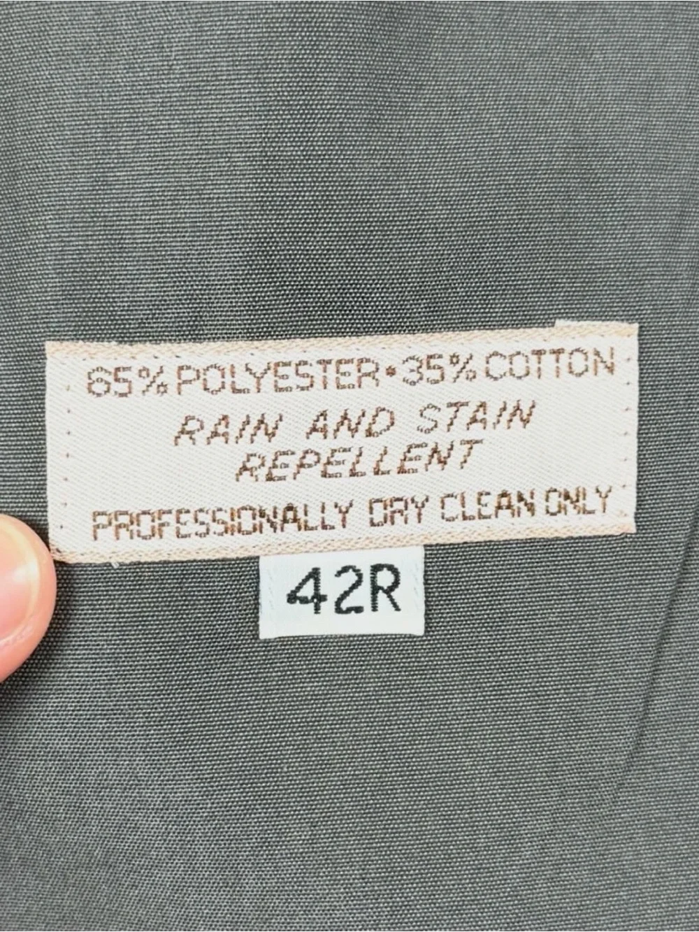 Hart Schaffner & Marx Grey Long Double Breasted Belted Trench Coat Men’s 42 / L